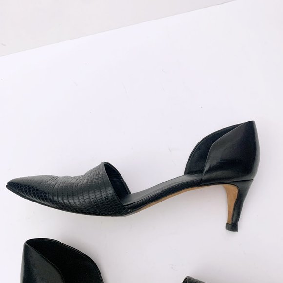 Vince Aurelian D'Orsay Embossed Leather Boots - Picture 7 of 14